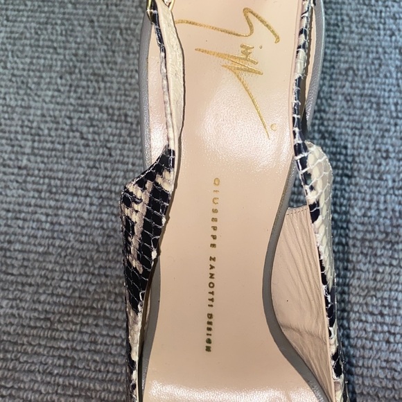 Giuseppe Zanotti Luxury Snakeskin Slingback Heels sz 38.5 - Picture 4 of 16